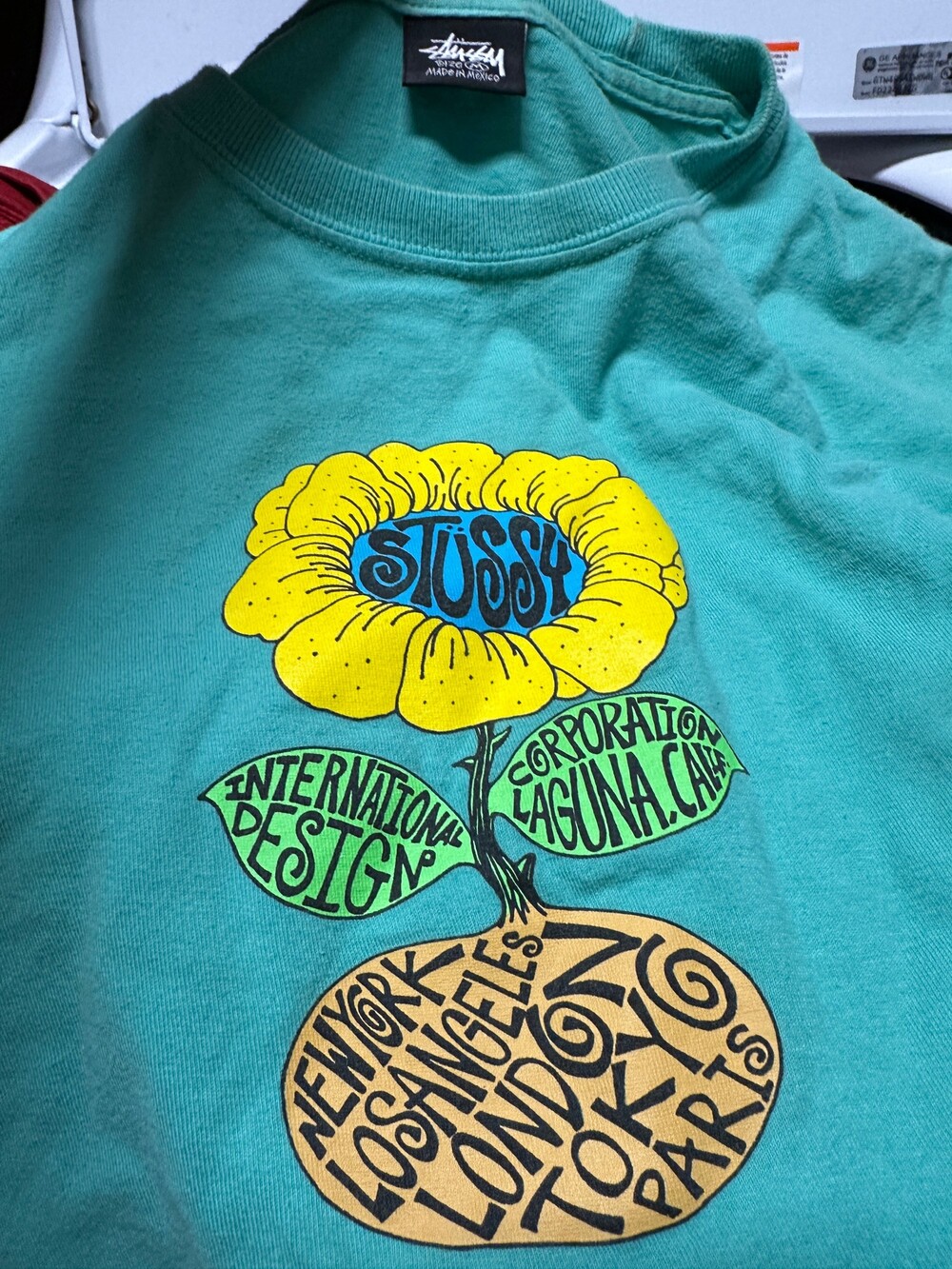 Stussy Made in Mexico Graphic T-shirt Teal
